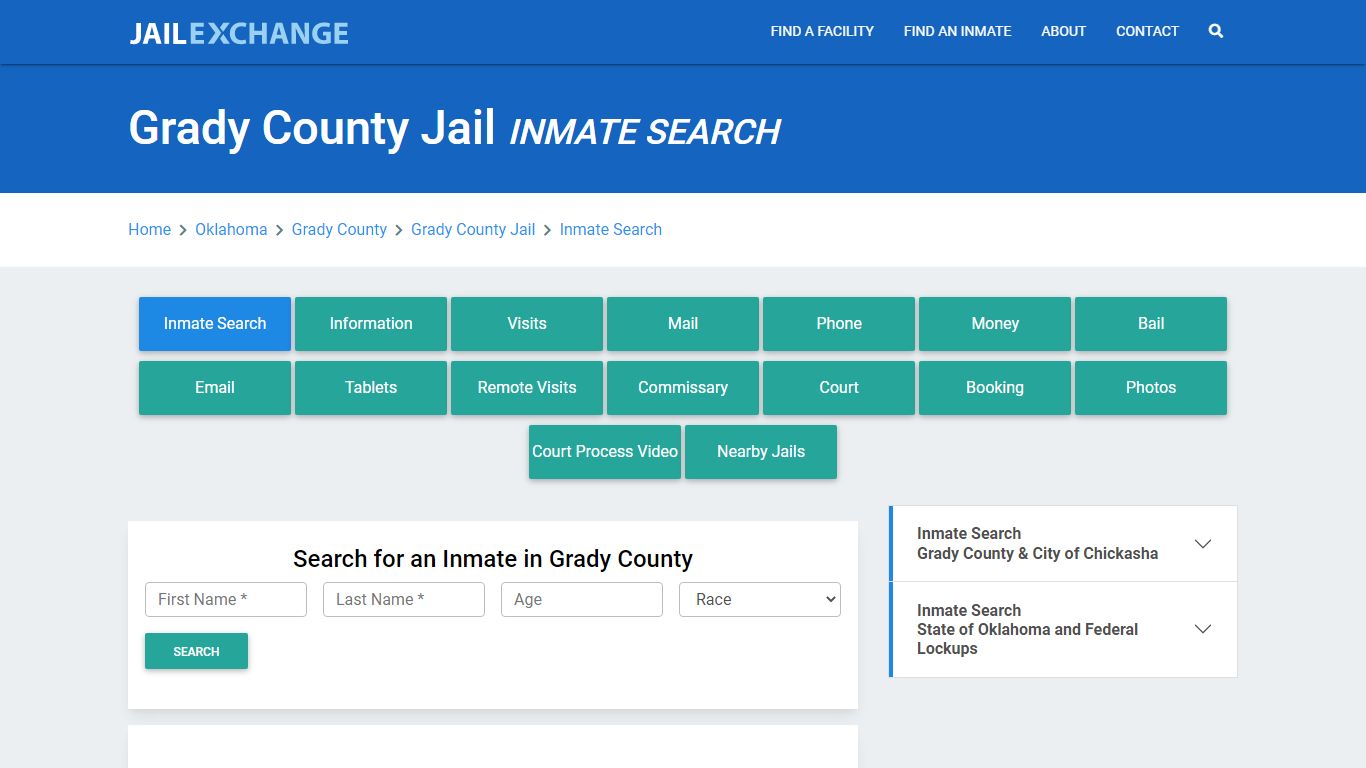 Grady County Jail, OK Inmate Search: Roster & Mugshots